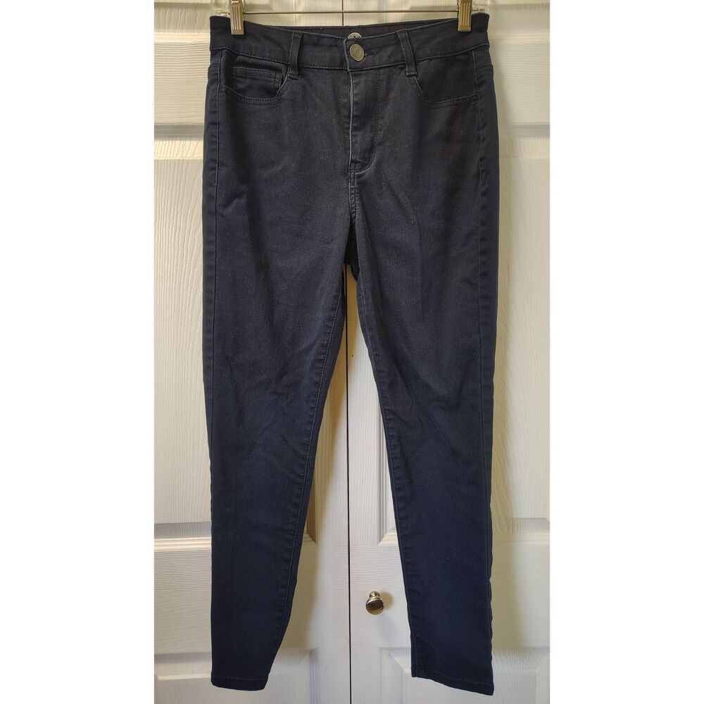 American Heritage Women's High Rise Jeggings Dark Indigo Skinny Jeans Size 7